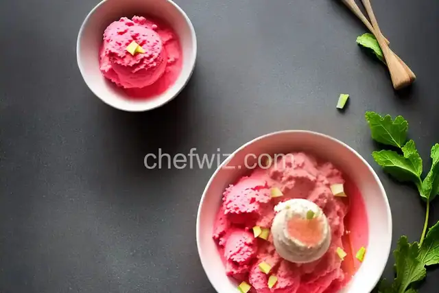 Rhubarb Sorbet