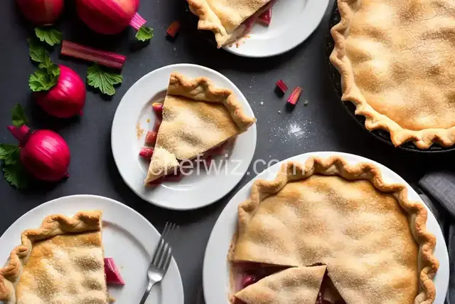 Rhubarb Sour Cream Pie