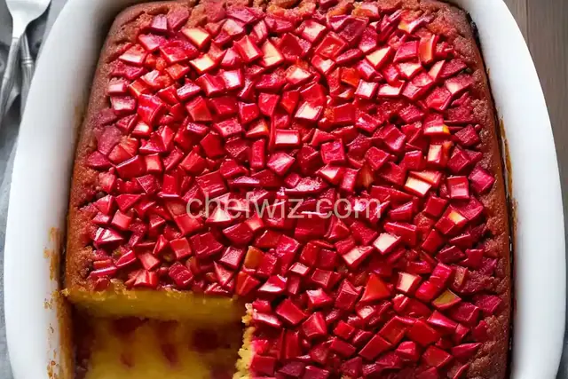 Rhubarb Upside Down Cake
