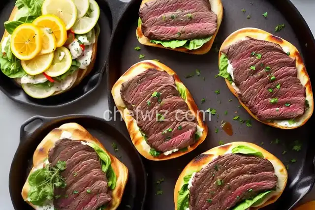 Rib Eye Steak Panini