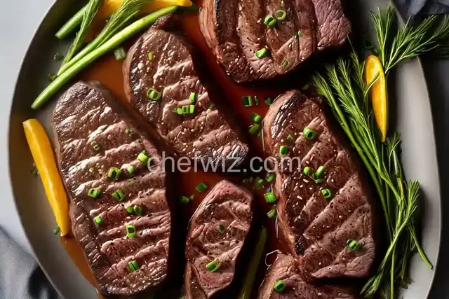 Rib-Eye Steaks with a Soy and Ginger Marinade