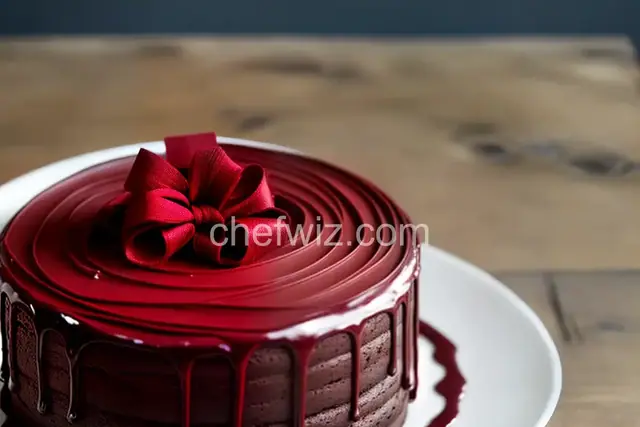 Ribboned Fudge Cake