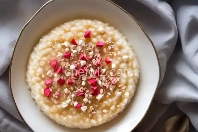 Rice Pudding with Rose Water