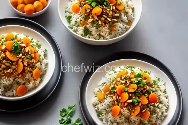 Rice with Parsley, Almonds, and Apricots