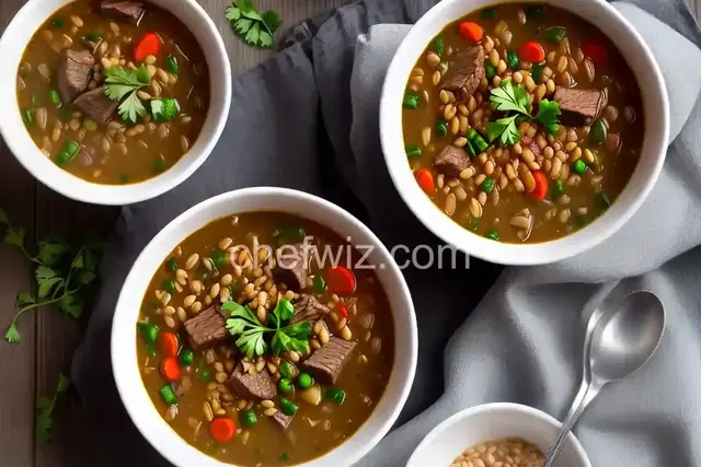 Rich Beef Barley Soup