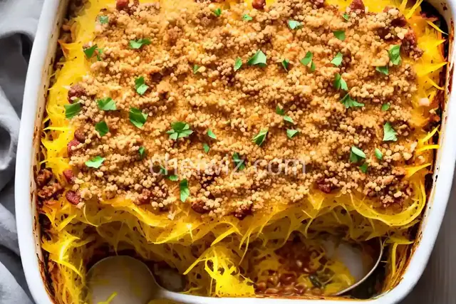 Rich and Savory Spaghetti Squash Casserole
