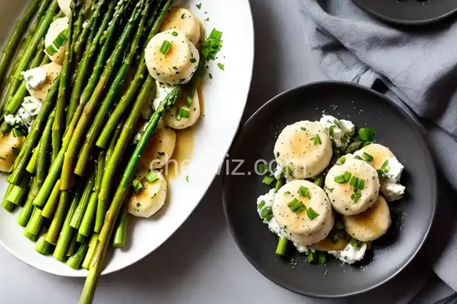 Ricotta Dumplings With Asparagus and Green Garlic