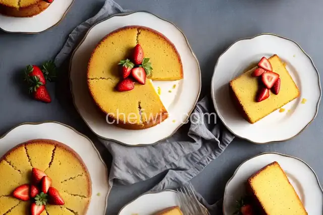 Ricotta Orange Pound Cake with Strawberries