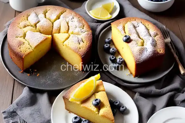 Ricotta Pound Cake with Lemon and Blueberries