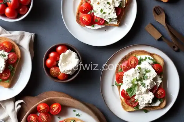 Ricotta Toast with Bacon and Tomato