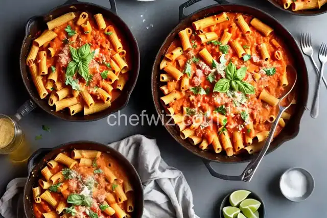 Rigatoni with Easy Vodka Sauce