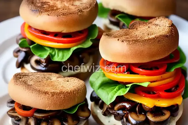 Ring-My-Bella Mushroom Sandwich