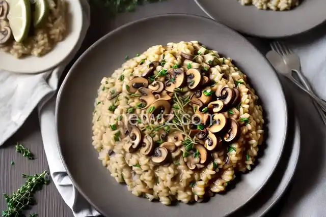 Risotto With Mushrooms and Thyme