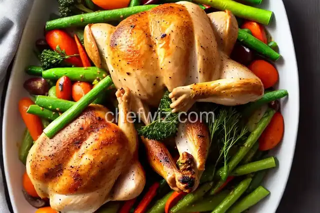 Roast Chicken With Spring Vegetables