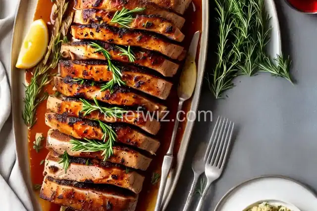 Roast Pork Loin with Garlic and Rosemary