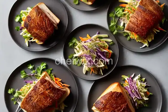 Roast Pork Shoulder Sandwiches with Fennel Slaw