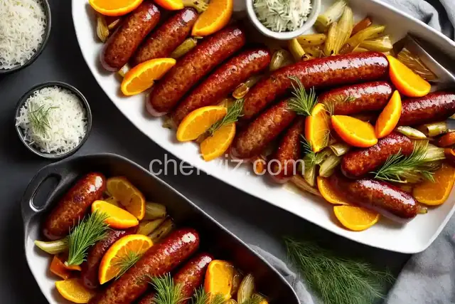Roast Sausage and Fennel With Orange
