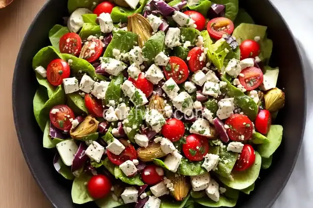 Roasted Artichoke Greek Salad