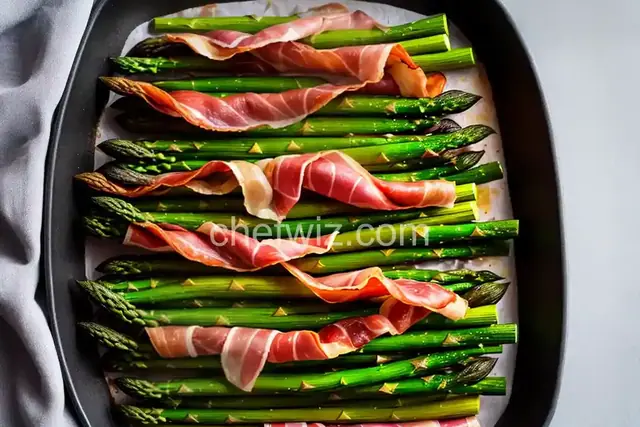 Roasted Asparagus Wrapped in Serrano Ham