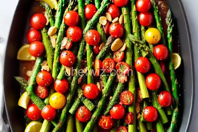 Roasted Asparagus, Zucchini, and Tomatoes
