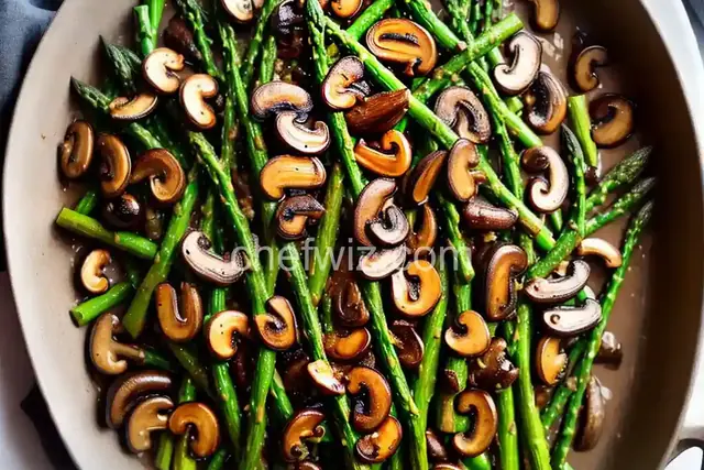 Roasted Asparagus and Mushrooms
