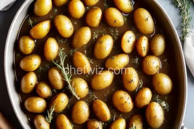 Roasted Baby Potatoes with Thyme and Rosemary