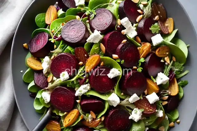 Roasted Beet, Goat Cheese and Fennel Salad