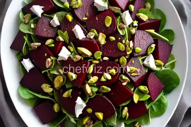 Roasted-Beet Salad With Horseradish Crème Fraîche and Pistachios Recipe