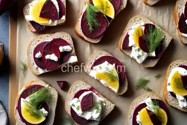 Roasted-Beet Sandwiches With Ginger, Fennel, and Goat Cheese Recipe