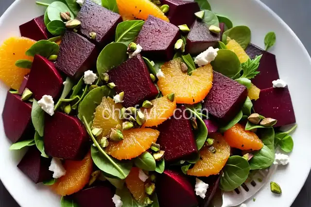 Roasted-Beet and Citrus Salad With Ricotta and Pistachio Vinaigrette Recipe