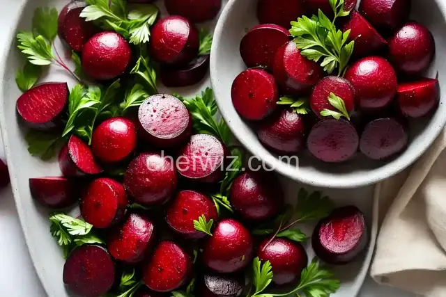 Roasted Beets with Herbs