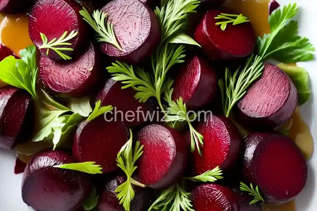 Roasted Beets with Warm Fennel Vinaigrette