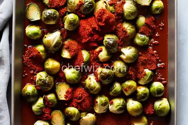 Roasted Brussels Sprouts With Gochujang Brown Butter