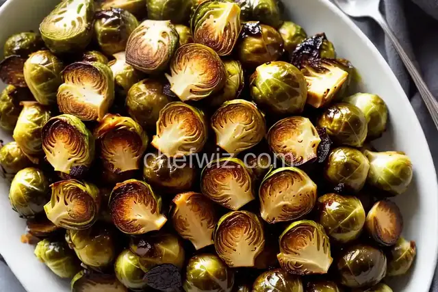 Roasted Brussels Sprouts With Warm Honey Glaze