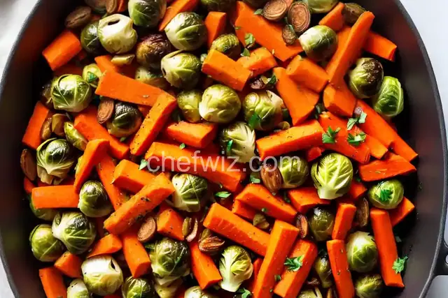Roasted Brussels Sprouts and Carrots
