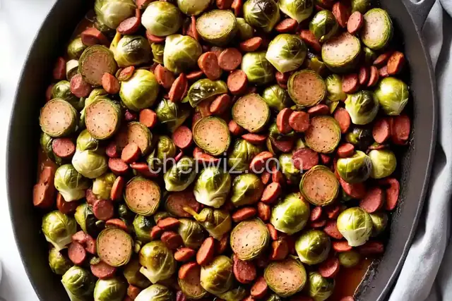Roasted Brussels Sprouts and Kielbasa