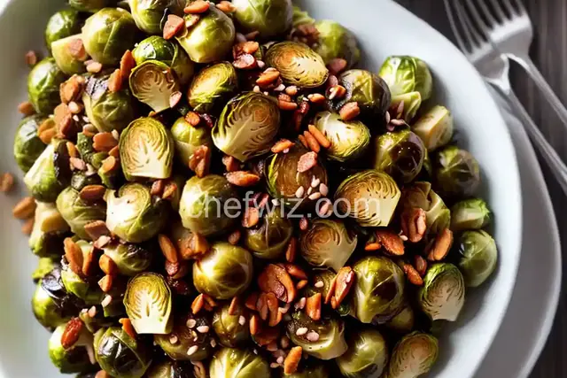 Roasted Brussels Sprouts with Maple Miso Dijon Dressing