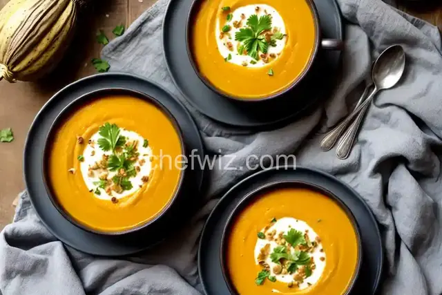 Roasted Butternut Squash Soup with Coconut Milk
