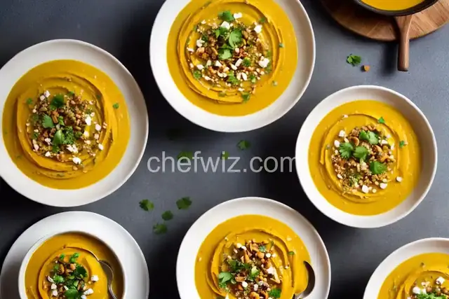 Roasted Carrot and Cauliflower Curried Soup