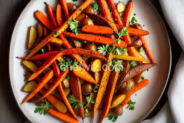 Roasted Carrots and Potatoes