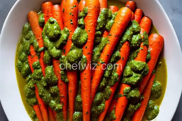 Roasted Carrots with Carrot-Top Pesto
