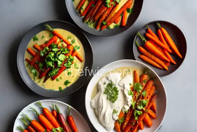 Roasted Carrots with Creamy Nuoc Cham Dressing