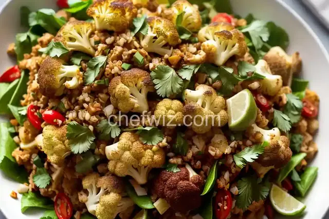 Roasted Cauliflower Larb