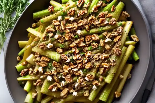 Roasted Celery Root with Walnuts and Thyme