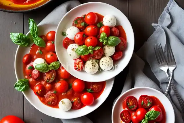 Roasted Cherry Tomato Caprese