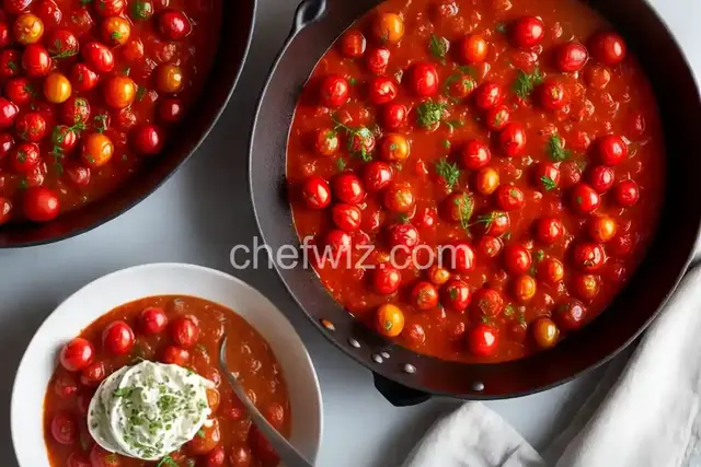 Roasted Cherry Tomatoes with Angel Hair