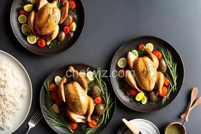 Roasted Chicken with Truffle Sauce