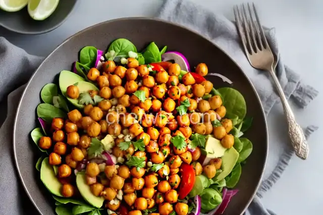 Roasted Chickpea And Avocado Salad
