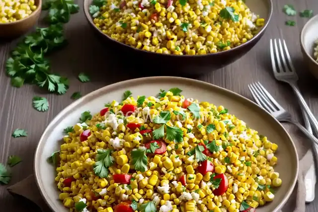 Roasted Corn and Basmati Rice Salad