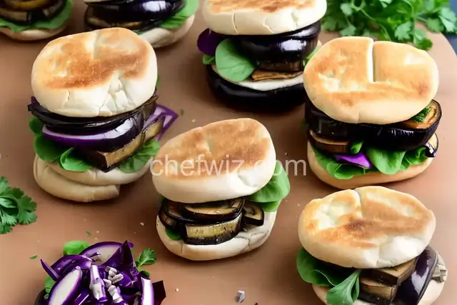 Roasted Eggplant Sabich Sandwiches